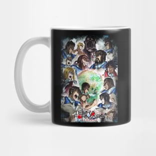 Insect Invasion Formars Tee Showcasing Characters' Confrontation with Alien Species Mug